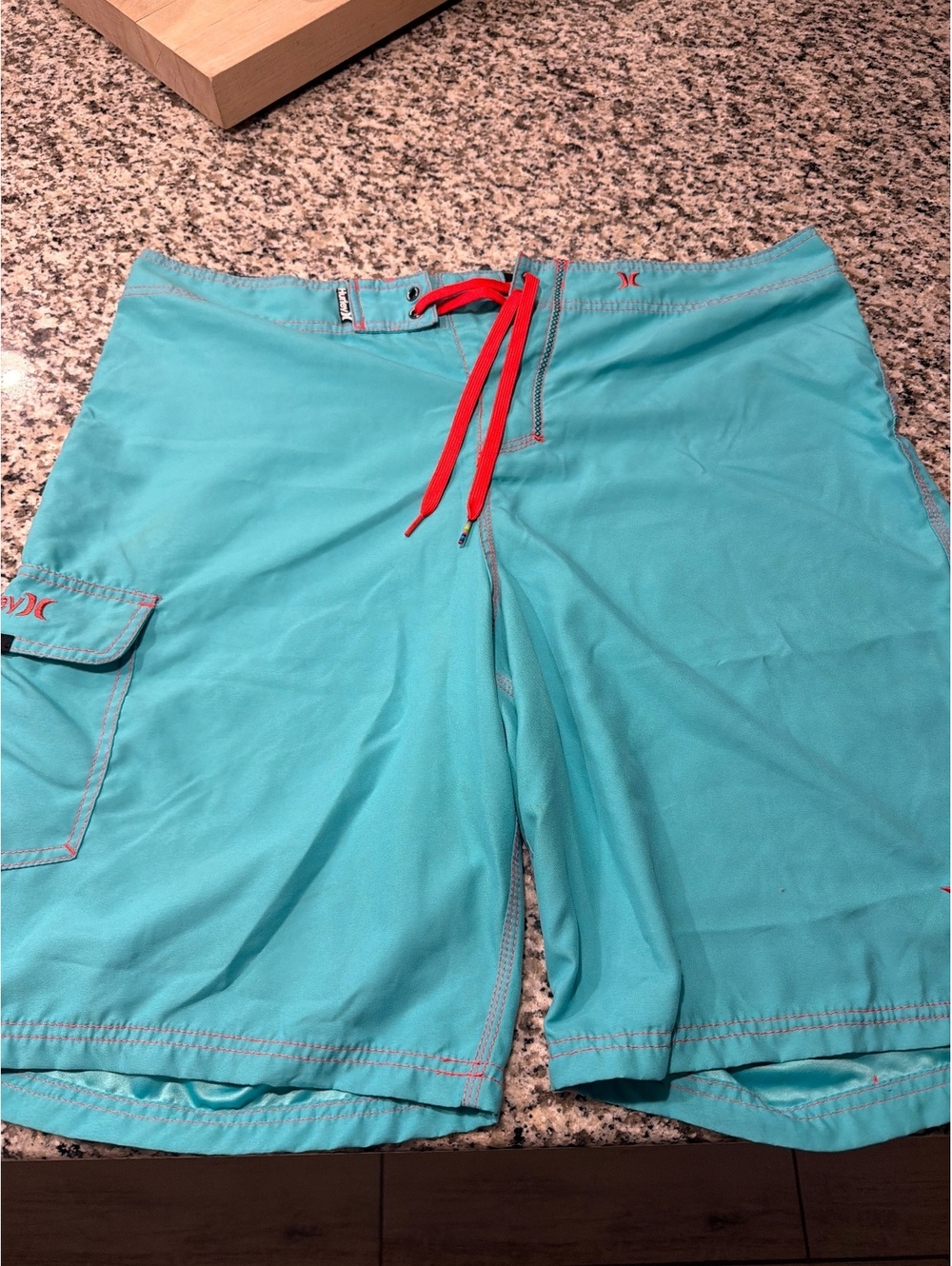 Hurley Men's Aqua Blue Board Shorts 38